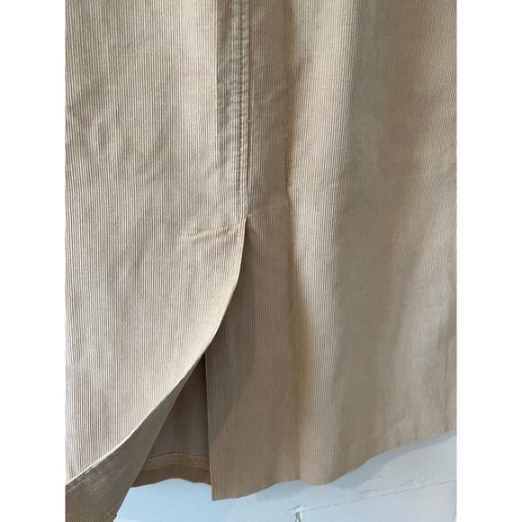 Vintage corduroy High Waisted A Line Skirt Tan - Picture 5 of 7